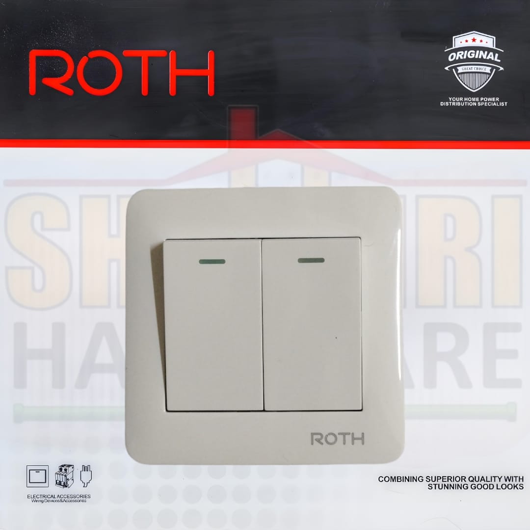 2 GANG 2 WAY SWITCH ROTH