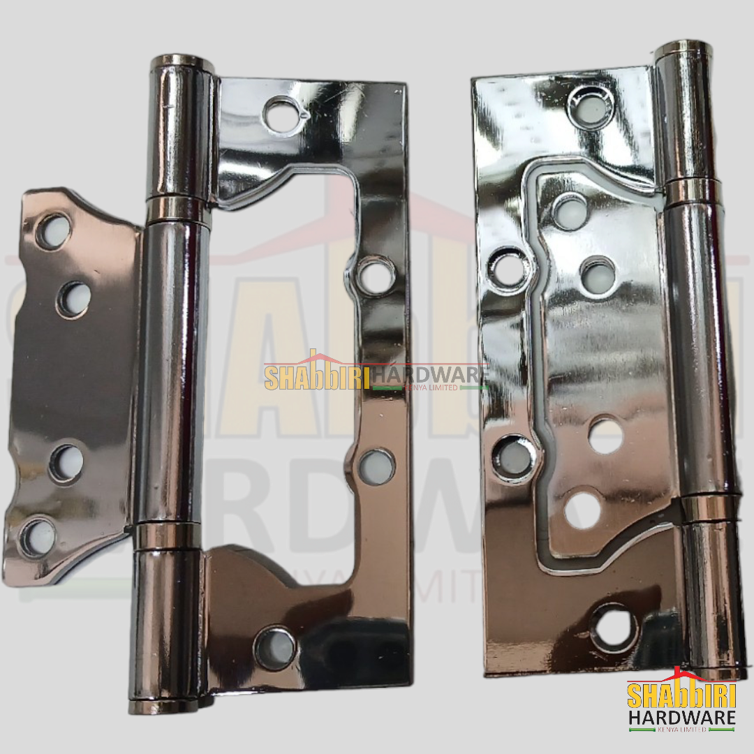 BUTTERFLY IRON HINGES 5" - CHROME - ROMANYS