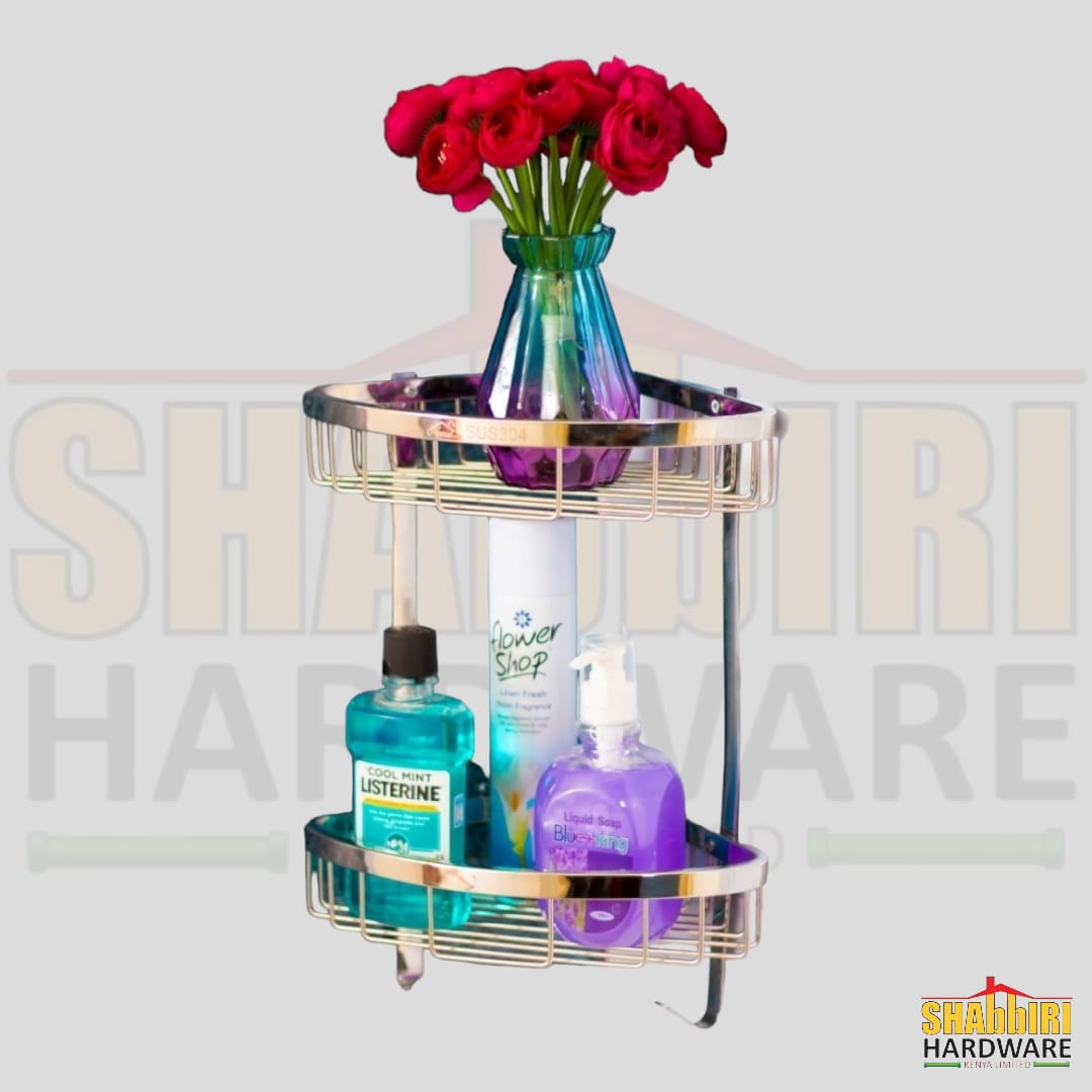 DOUBLE WIRE CORNER SHELF (SS304)
