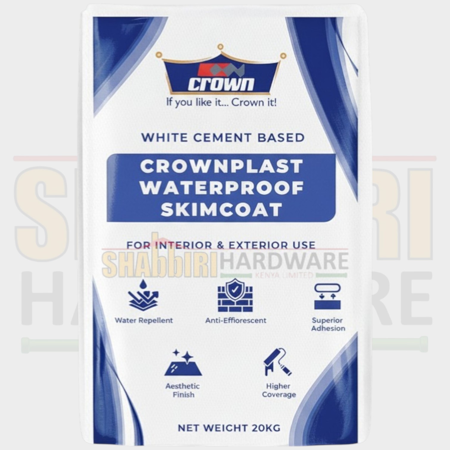CROWNPLAST WATERPROOFING SKIMCOAT