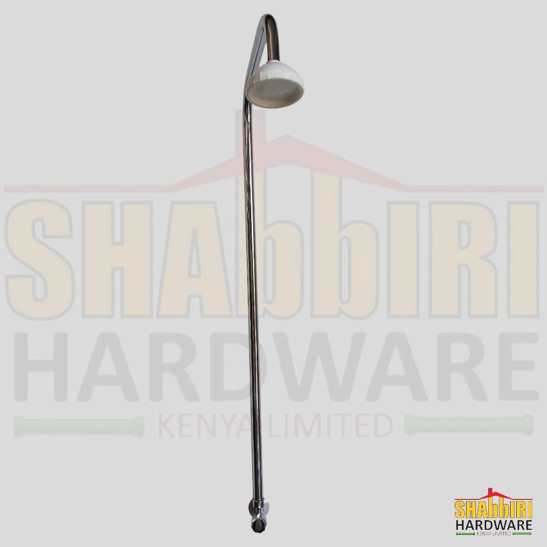 SHOWER ROSE + ANGLE VALVE + SHOWER PIPE