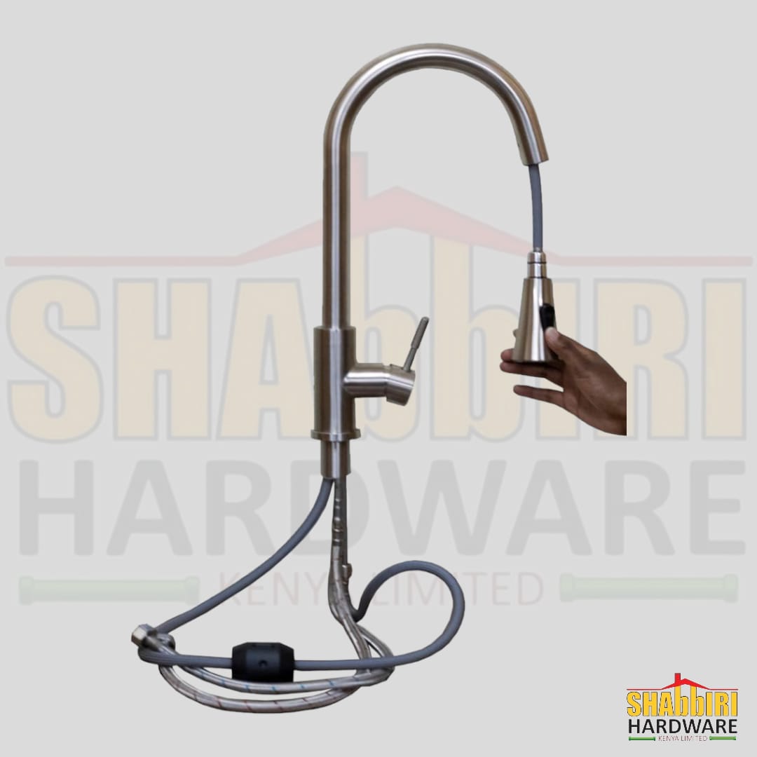 Long Neck with a Pull Down Flex- Kitchen Mixer (SS304)
