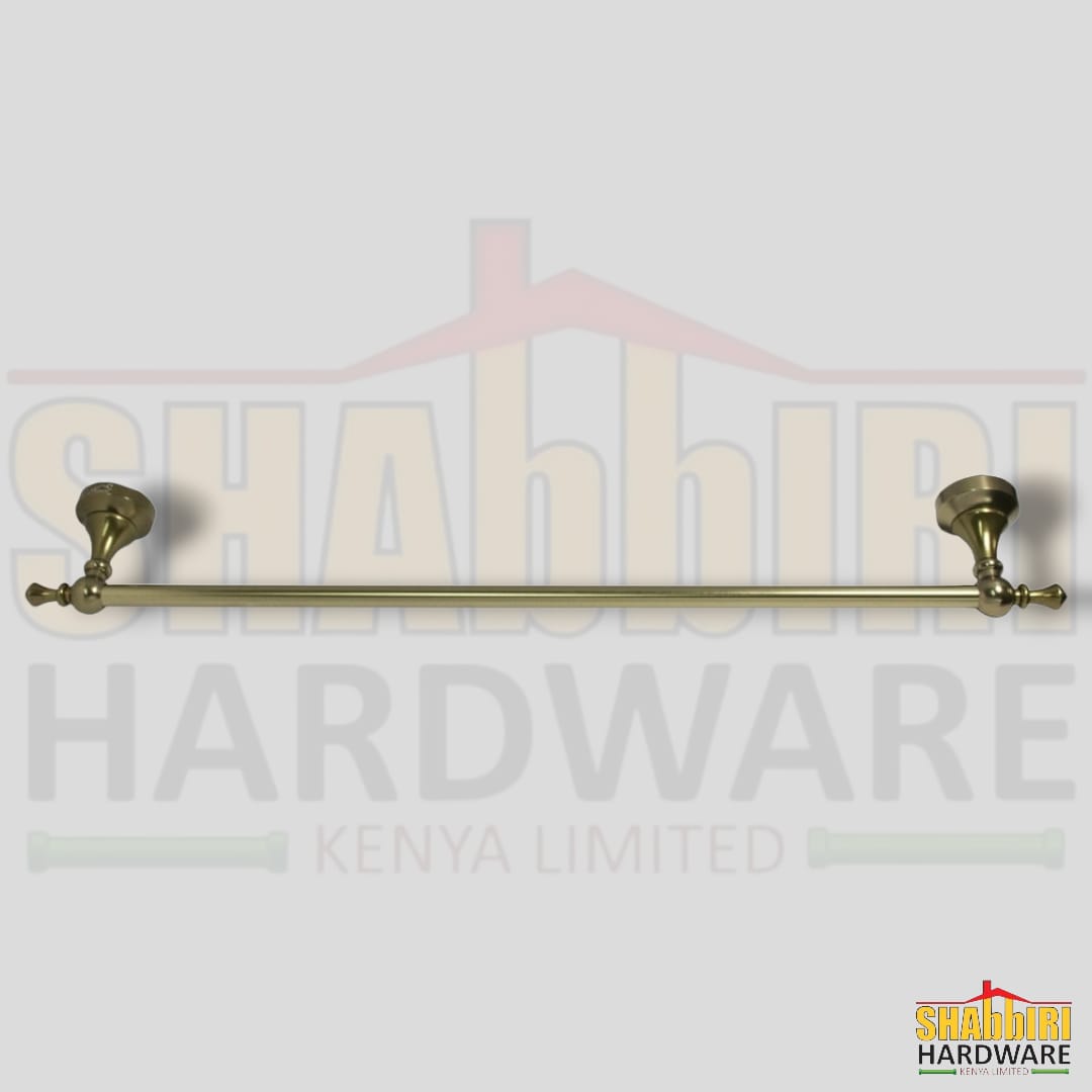HIGH DENSITY SINGLE TOWEL BAR ANTIQUE BRASS - 60CM