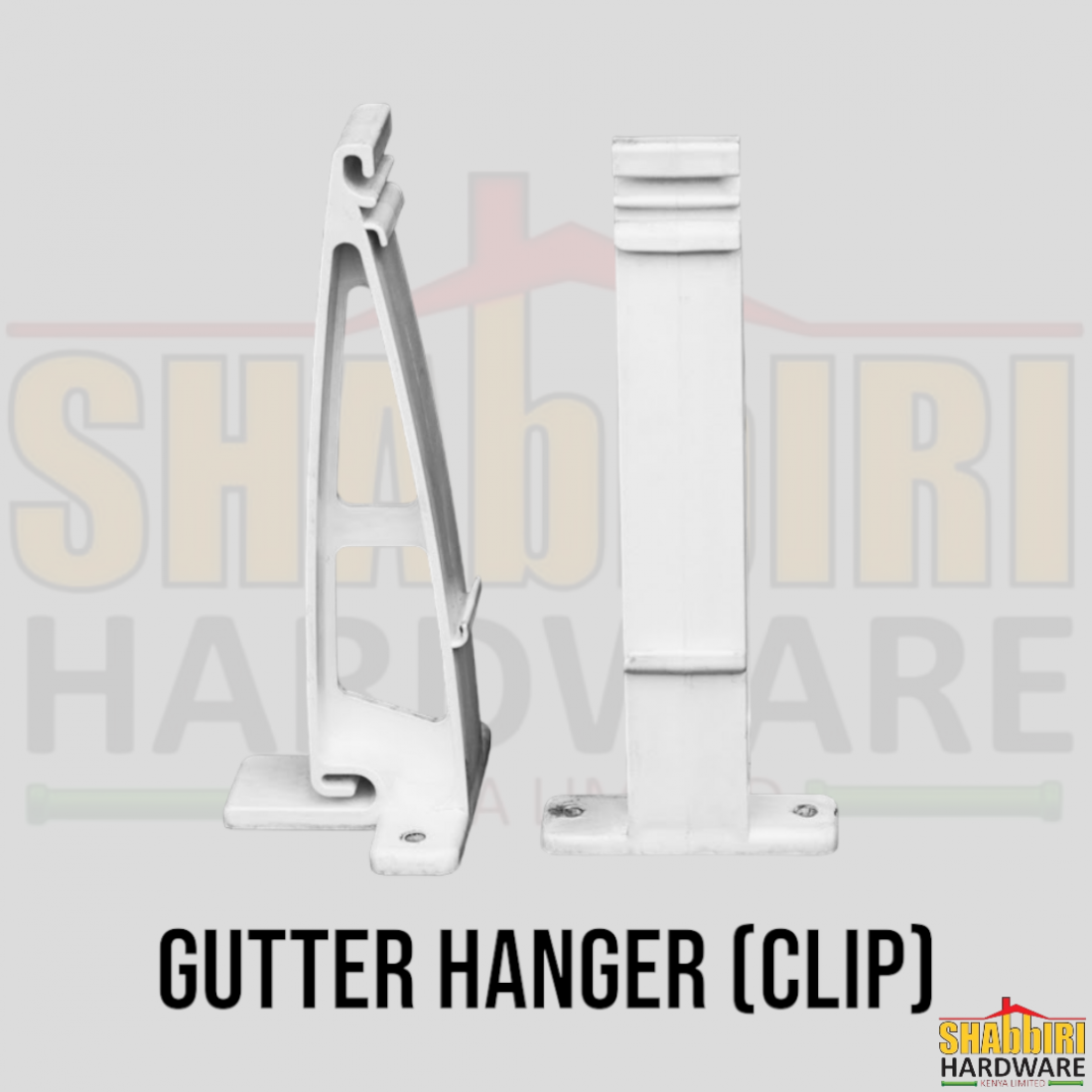 SQUARE GUTTER HANGER CLIP - WHITE