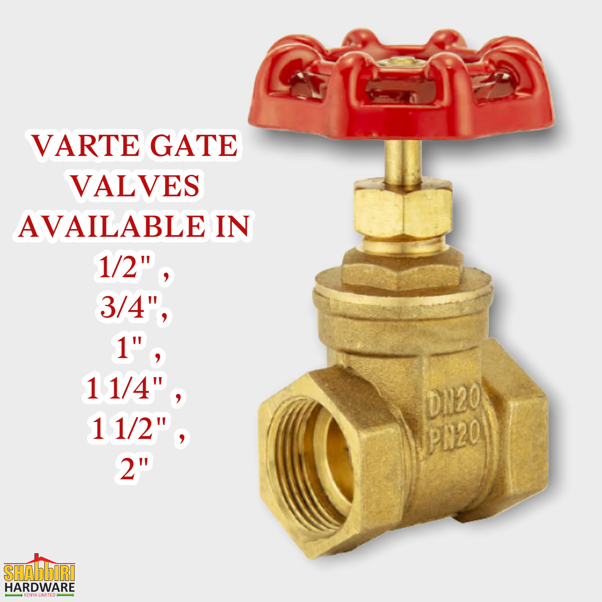 VARTE GATE VALVE 1"